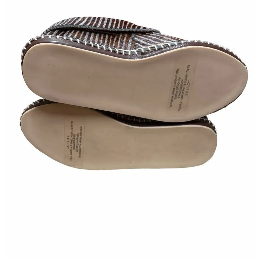 THE GREAT CANYON MOCCASIN in Stripe NWB Size 7